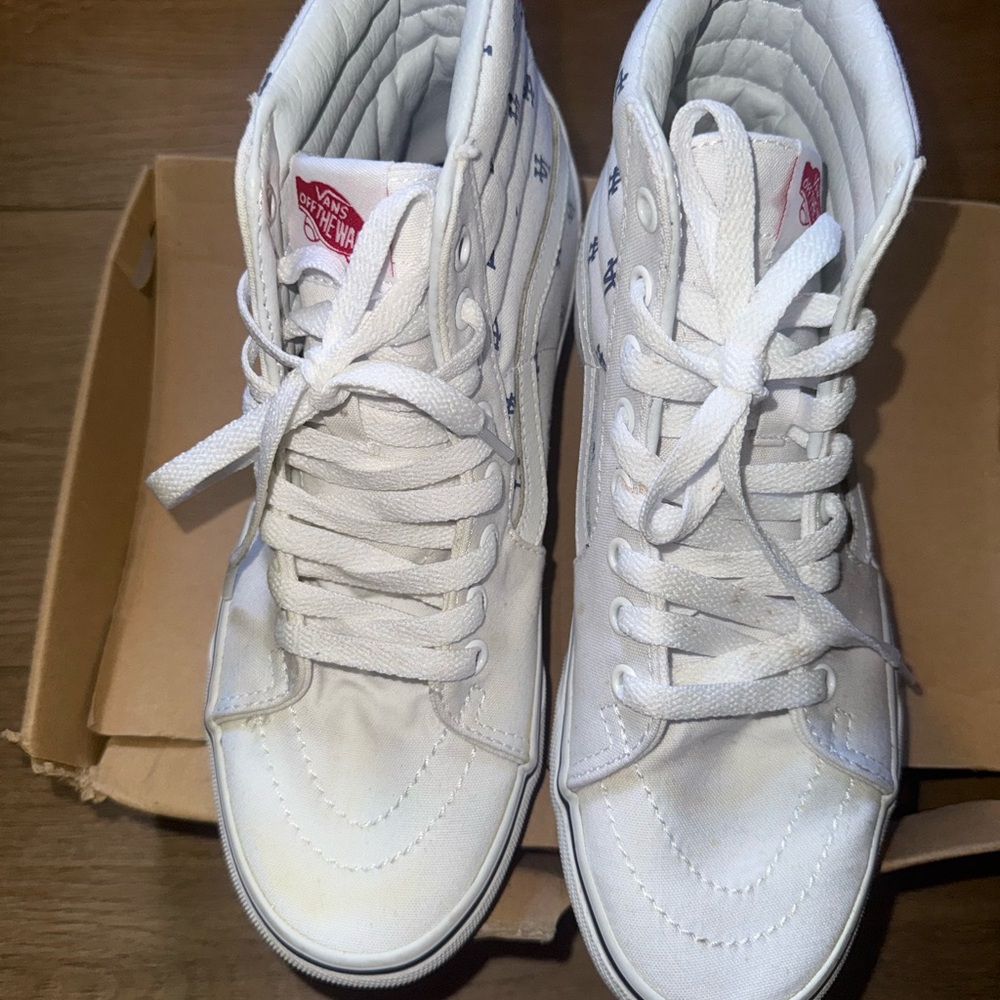 LA Dodgers High-Top VANS White and Blue - Picture 3 of 9